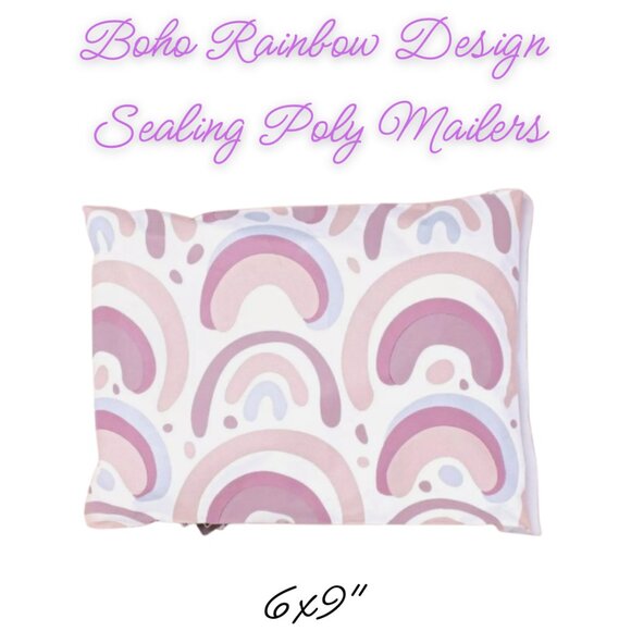 Boho Rainbow Design Poly Mailers Qty 20 Size 6x9 - Picture 3 of 3